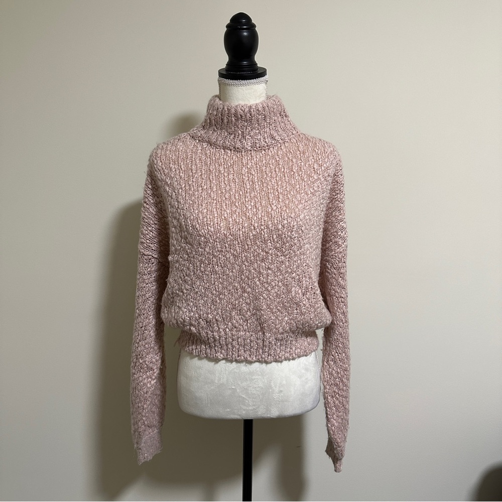 Hollister Pink Turtleneck Sweater